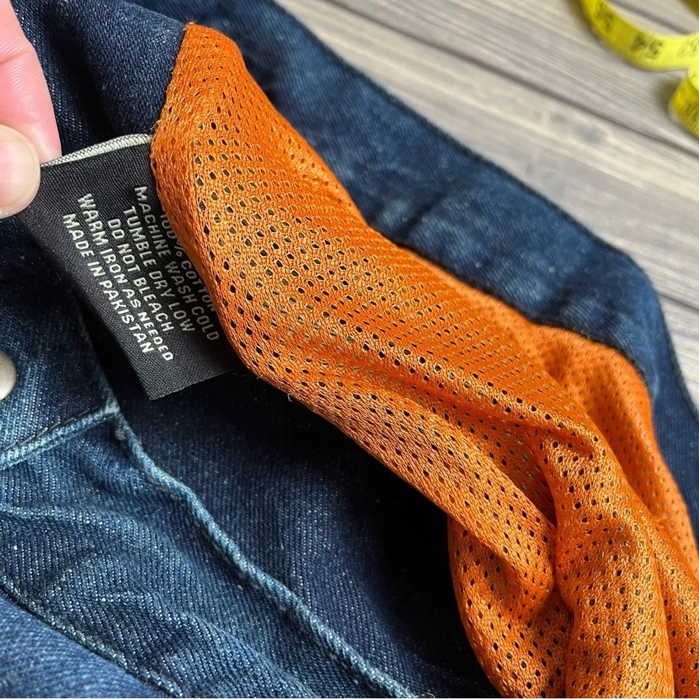 Bikers Edge Denim Motorcycle Vest with Patches Men's Large - Picture 13 of 14